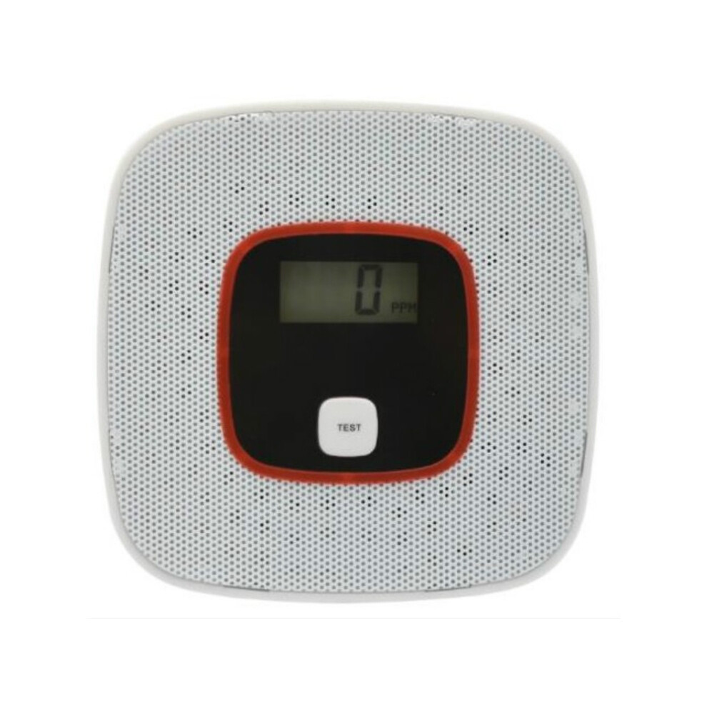Carbon Monoxide Detector Gas Alarm Sensor, Toxic Gas Tester Alarm System, Audible Alarm With Lcd Display (White) Gifts:white 9072918080123