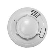 Hd-001 Smoke Alarm, Home Fire Detector, Fire Alarm With Audible And Visual Effects (White) Gifts:HD-001