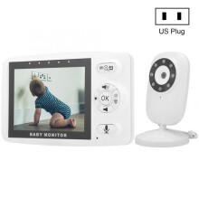 835P 3,5-inch draadloze babyfoon met infrarood nachtzicht en spraakfunctie (Amerikaanse standaard) Cadeau: 835P