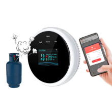 Tuya slimme wifi-gasdetector met temperatuuralarm en klokfunctie, ondersteunt spraakalarm (cadeaucode: GS21)