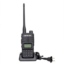 Retevis RT85 US Band 136.000-174.000 MHz + 400.000-470.000 MHz 200-kanaals dual-band digitale handheld radio (zwart) Cadeau: RT85 US-frequentie