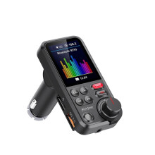Lecteur MP3 Bluetooth pour voiture BT93 avec écran couleur (noir) - Cadeau : BT93