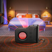TC906 Intelligentes Kamera-Erkennungsinstrument, kompatibel mit Hotels – Anti-Spionagekamera-Infrarot-UV-Lichtsignal, Anti-Spionage-Alarm (Schwarz)