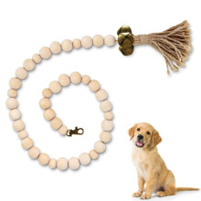 Hundeklingel, Hundetrainer, Hängeseil, Katzenspielzeug, Stilvolle Geschenke: Holzperlen, Antikbronze. Geschenke: Holzperlen Kupfer