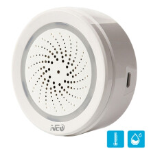 Neo Nas-Ab02Wt Wifi Usb Alarm Sensor With Temperature And Humidity Sensing, Battery Not Included. Gifts:AB02WT