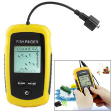 Sonda de pesca portátil con pantalla de 2,0 pulgadas, lectura de profundidad de 0,6 a 100 m (Color: Amarillo) Rango de funcionamiento: 0,6-100 m