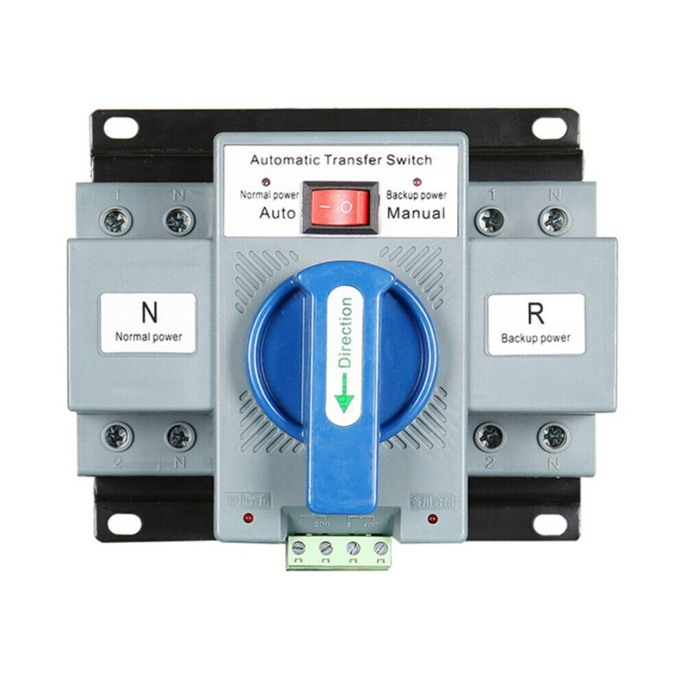 2P 63A 230V Mcb Type Dual Power Automatic Transfer Switch Ats Rated Voltage Frequency 50/60Hz 4542235025879