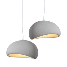 2X 60CM Creative Personalized Chandelier Indoor Ceiling Light E27 Retro Pendant Light Modern Grey Pendant Lights