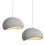 2X 50CM Creative Personalized Chandelier Indoor Ceiling Light E27 Retro Pendant Light Modern Grey Pendant Lights 1
