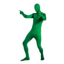 (170) Men Skin Tight Jumpsuit Spandex Body Suit Black Zentai Full Bodysuit for Halloween Carnival Party