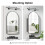 51x80 Bathroom Mirror Cabinet with Led Lights 5