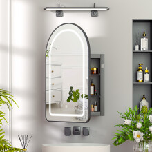 51x80 Bathroom Mirror Cabinet with Led Lights