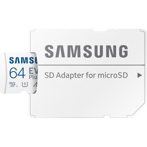 Samsung Samsung EVO Plus MicroSD 64GB 160MB/s con adaptador Versión UE 1