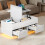 High Gloss Lift-Top Coffee Table with 2 Drawers 1