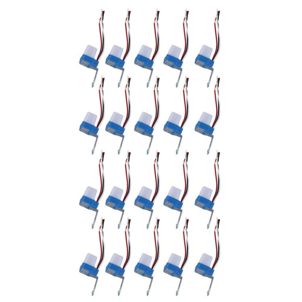 20Pcs Auto On Off Photocell Street Light Photoswitch Sensor Switch 12V 4140711284101