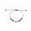 Gold Plated Heart Bracelet – Blue Beads, Adjustable Fit 2
