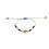 Women’s Beaded Bracelet with Flower Charm Adjustable Fit 3