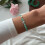 Handmade Turquoise Beaded Bracelet with Evil Eye Charm Adjustable Fit 1