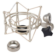 Metal Shock Mount for Microphone for MK4/8 TLM 49 Etc Condenser Microphone Live Streaming Stand M22 Connector