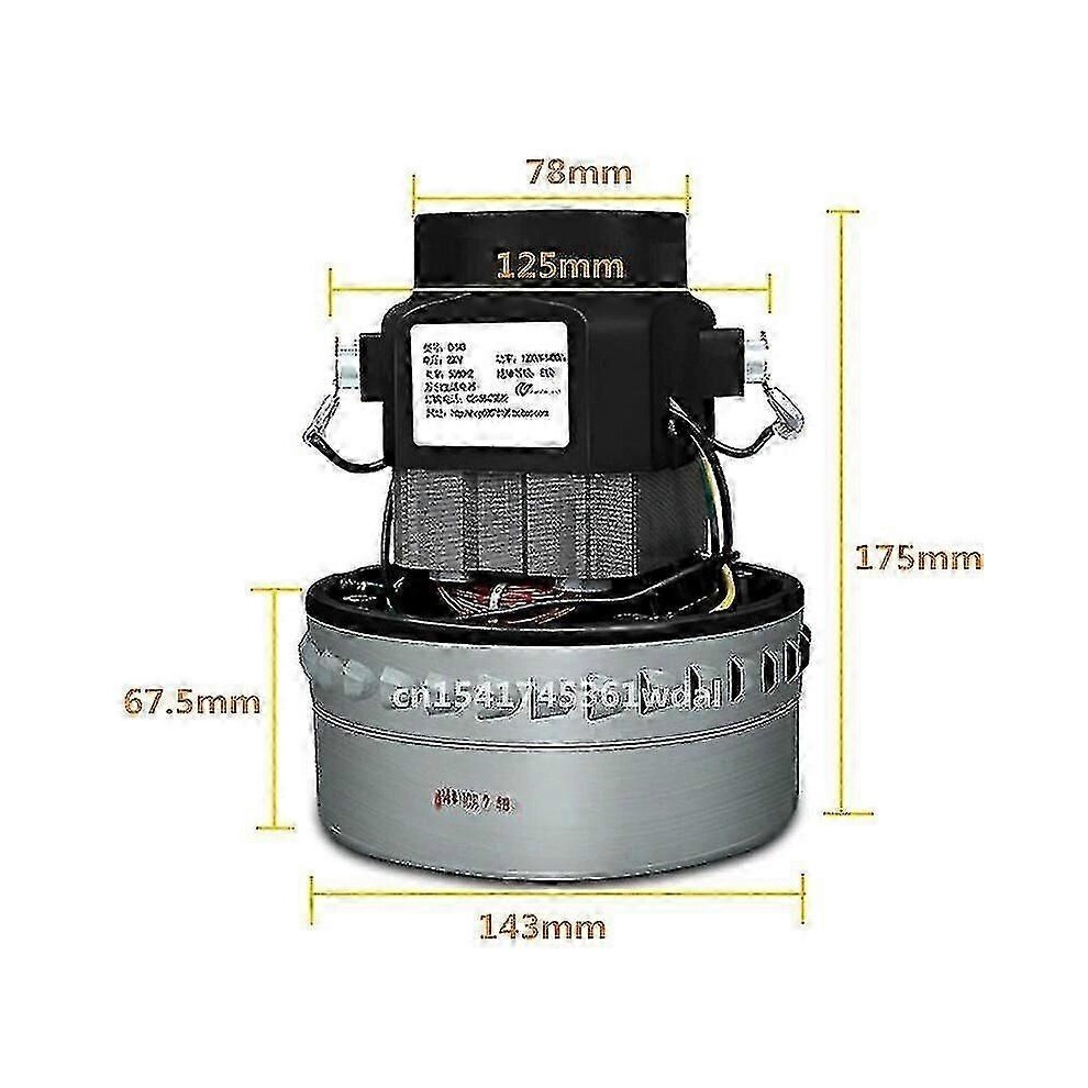 1500W 200V-240V 50Hz 143Mm Diameter Universal Industrial Vacuum Cleaner Water Absorbing Motor Replac - Kc Edition 0619 6913222354728