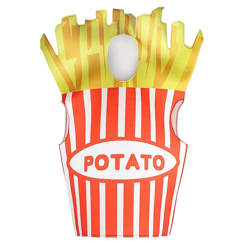 Photos - Fancy Dress Halloween Funny Food Cosplay Costume Adult Family  Pizza Burger French Fries Sausage Hot Dog Carnival Party Outfi