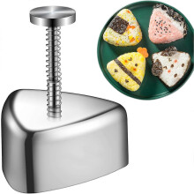 Onigiri Mold, Stainless Steel Rice Ball Mold Sushi Maker, Classic Triangle Musubi Mold Lunch Bento Edition 0620