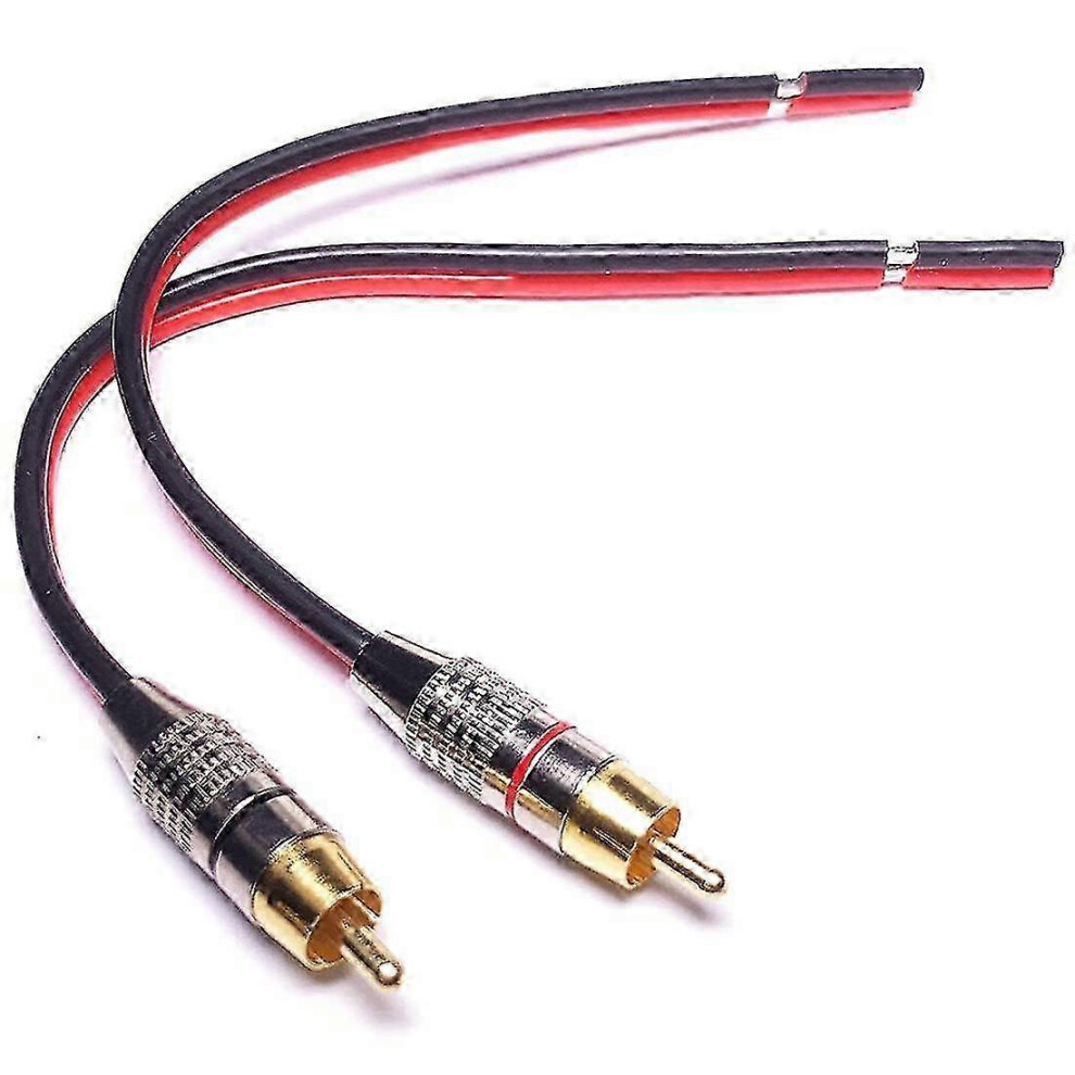 Speaker Cables to RCA Plugs Adapter, 2-Channel (1 Foot) Edition 0620