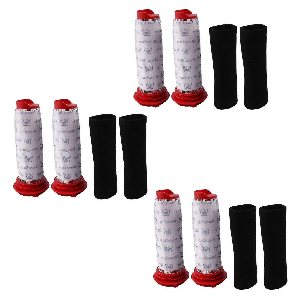 Washable Main Stick Filter + Foam Insert For Athlet Cordless Vacuum Cleaner (6 Of Each) Edition 0620 6913222359488