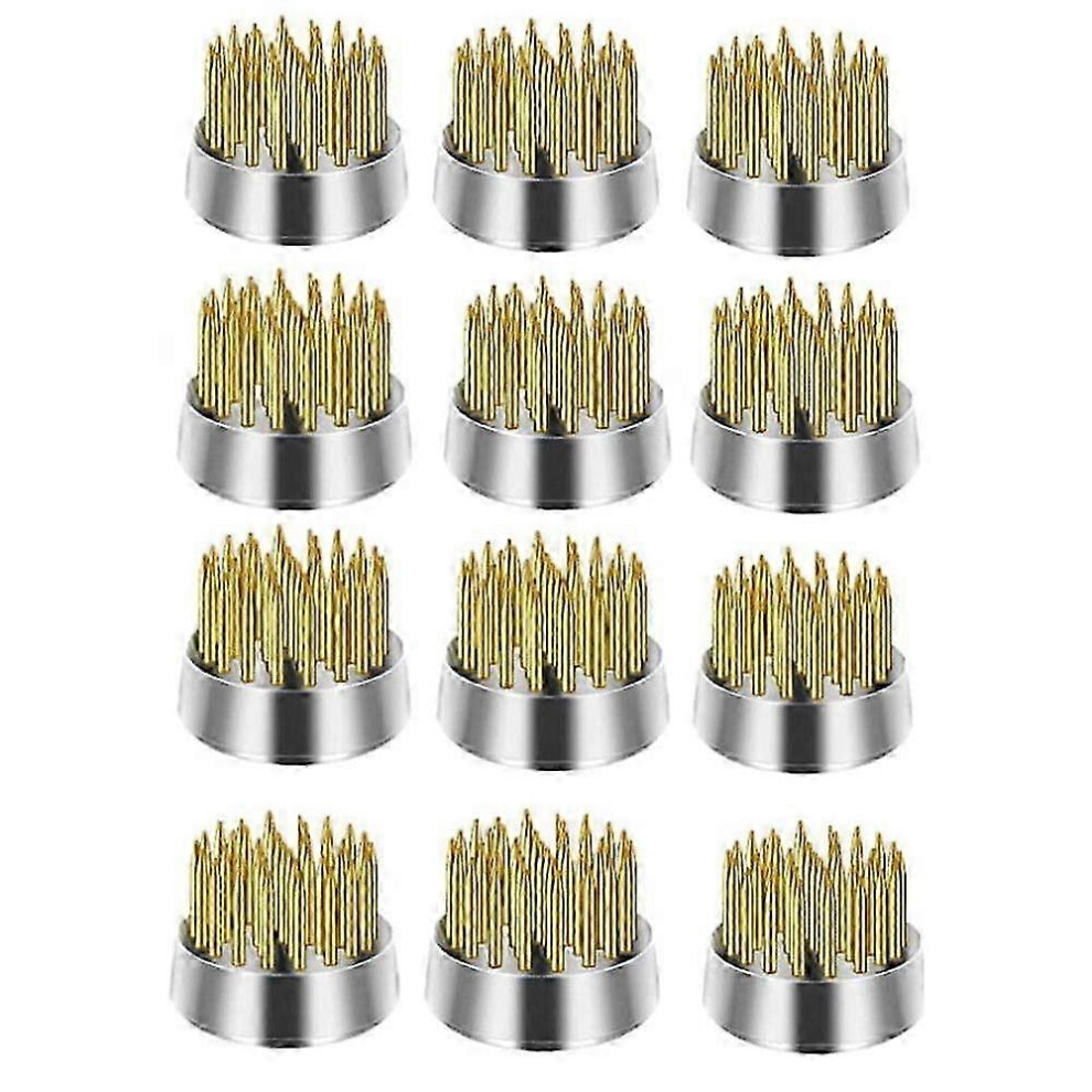 12Pcs Flower Frog, Kenzan Pin Frog Round Brass Flower Holder, Flower Frogs For Arrangements Vase, Floral Fixed Tools Edition 0620 6913222359198