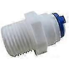 1/4" Push-Fit & Thread Male Quick Connect Fittings for RO Water Reverse Osmosis System (Pack of 5) Edition 0620
