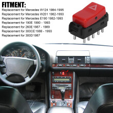 Emergency Flasher Switch for W202
