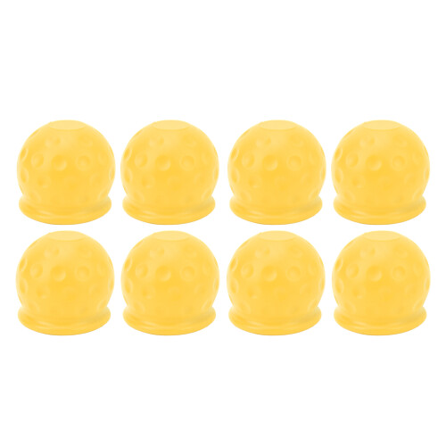 8pcs Yellow Tow Ball Protectors 50mm