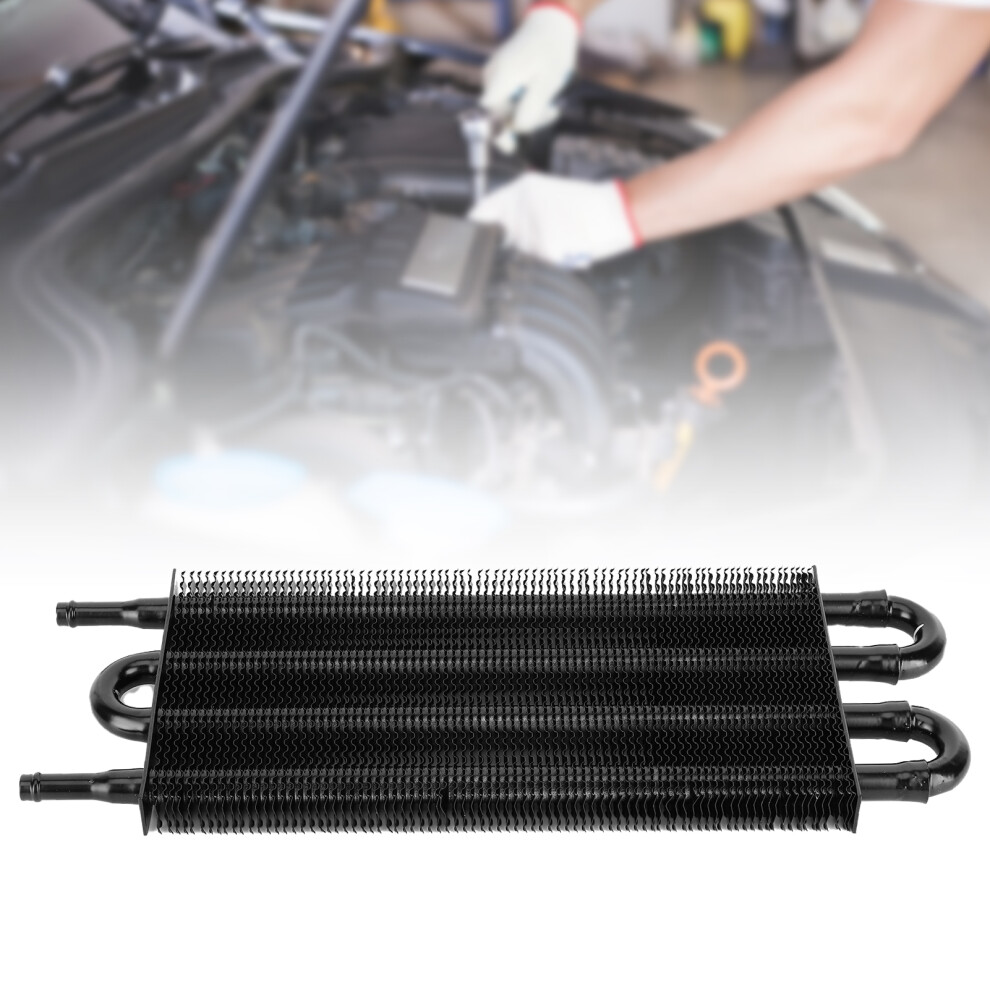 Aluminium 4-Row Transmission Cooler Black 7293282161887