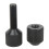 Black Aluminium 2 Hole Connector Pins Set 1