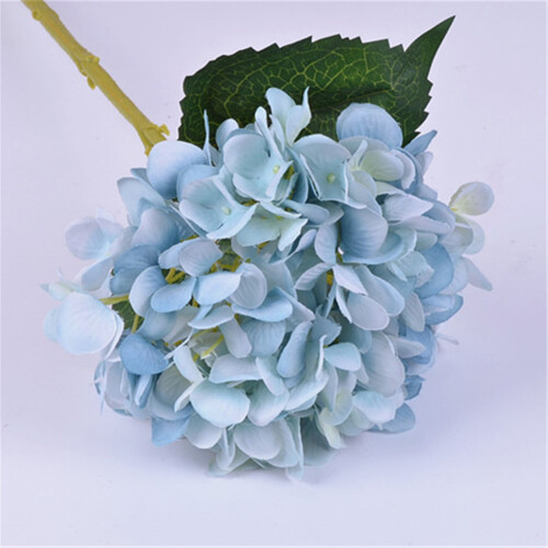 Xubond artificial hydrangea bouquet 3 pcs white blue