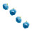 Blue Mini Artificial Rose Buds for Home and Wedding Decor 1
