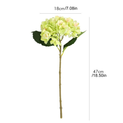 Xubond artificial hydrangea bouquet 3 pcs white blue 2