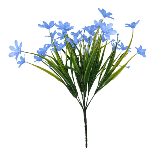 Xubond Artificial Outdoor Flowers Blue 1 Bundle 1