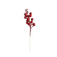 Christmas Gold Flour Ball Garland with Berries and Rattan