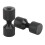 Black Aluminium 2 Hole Connector Pins Set 7
