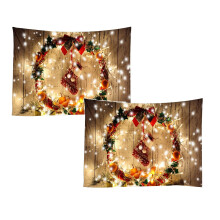Tapiz navideño de tela Xubond para colgar en la pared del dormitorio.