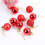 Christmas Ball Ornaments Red 24 Pieces 6