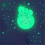 Adesivos de parede decorativos fluorescentes com elefante, lua e estrela1 5