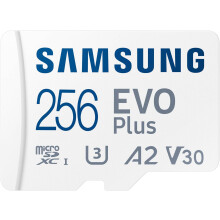 Samsung EVO Plus MicroSD 256GB 160MB/s con Adattatore Versione UE