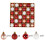 Christmas Tree Decoration Ball Set Red White Pattern 4
