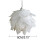 Viflosae Foam Christmas Tree Ornaments White Black 12pcs 2