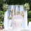Conjunto de 12 laços de organza brancos e duráveis para cadeiras. 6