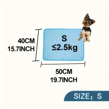 (S (40x50cm)) Alfombrilla refrescante y transpirable para mascotas para perros y gatos, cómoda y lavable almohadilla de cama de verano para