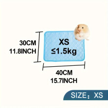 (XS (30x40cm)) Alfombrilla refrescante y transpirable para mascotas para perros y gatos, cómoda y lavable almohadilla de cama de verano para