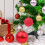 Christmas Ball Decorations Gold Silver Pink 4cm 7